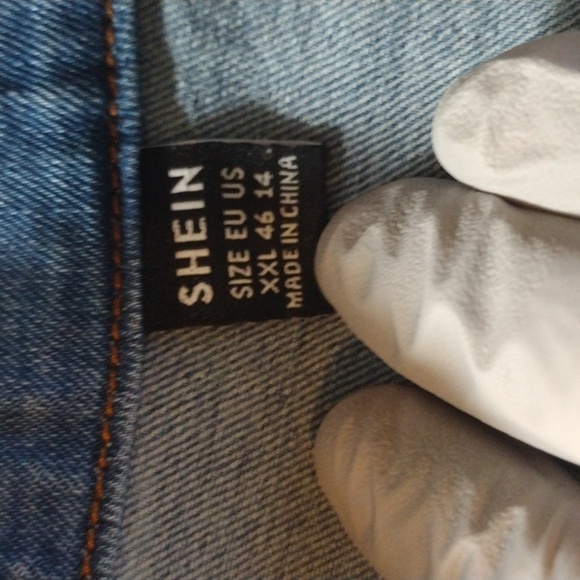 SHEIN Essnce Button Front Denim Jumpsuit - Picture 10 of 14